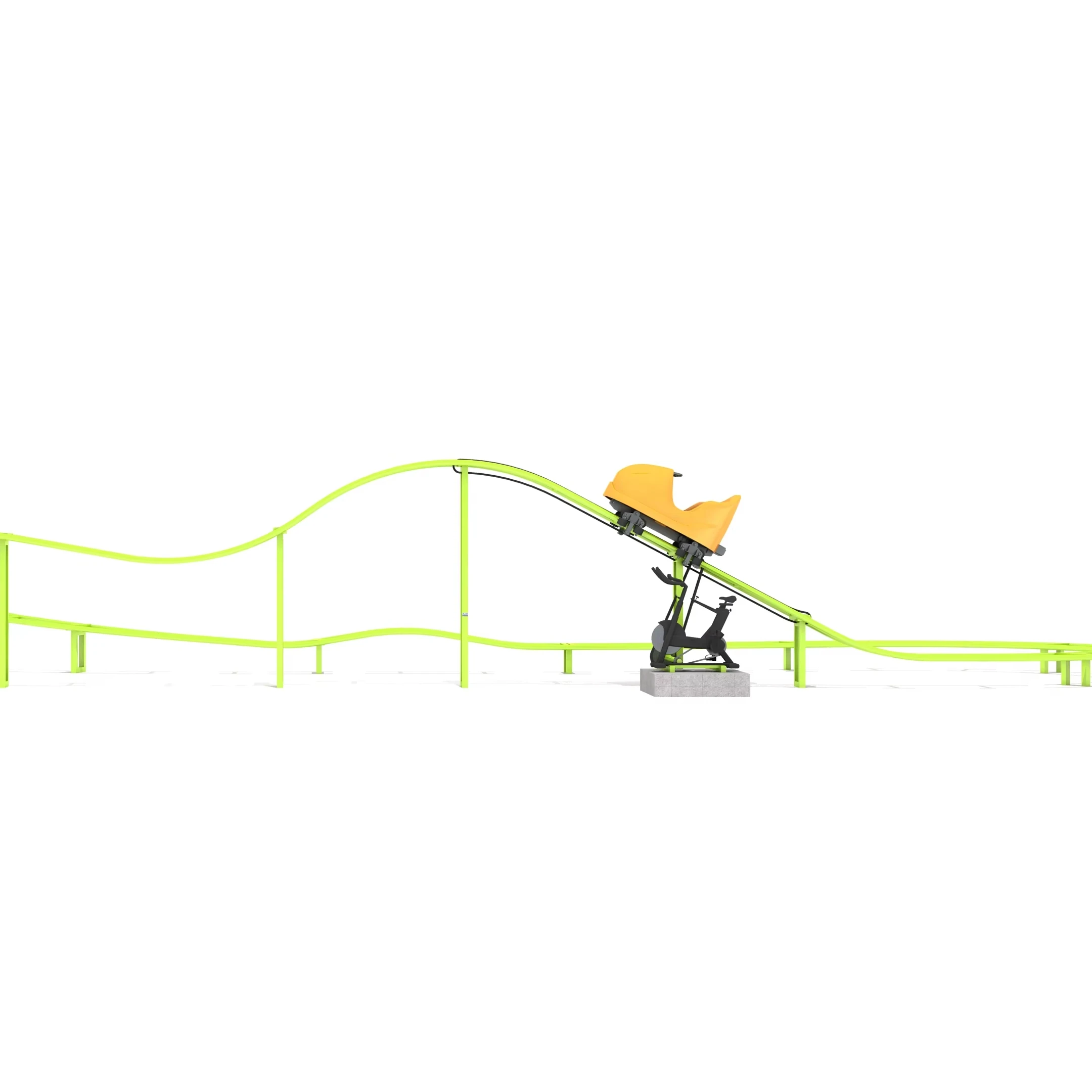 Kids Outdoor Climbing Frame - 2026年激安販売スチール製子供用ローラーコースタートラック列車人力操作式遊具！ 屋外遊園地とショッピングモール向け