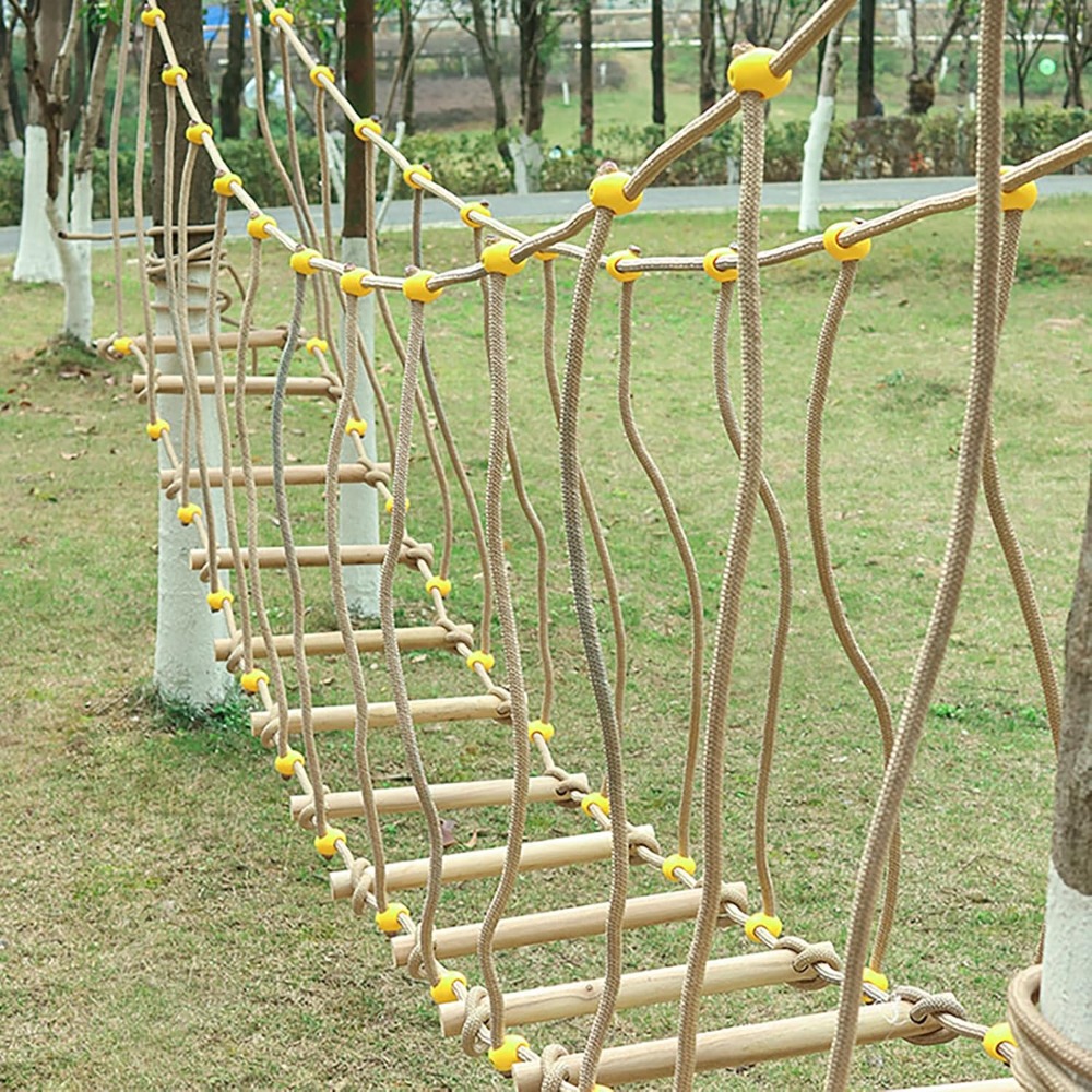 幼稚園の体力トレーニング用アームレストスイングブリッジ、吊り - Kids Outdoor Climbing Frame のレビューと価格