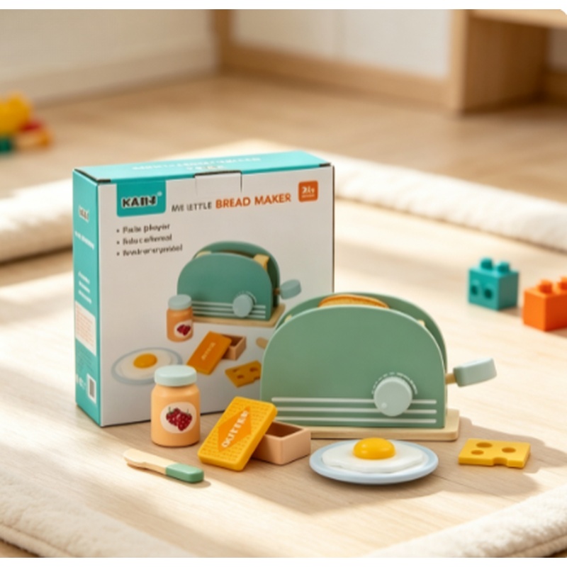木製シミュレーショントースターおもちゃ キッズごっこ遊びキッ - Kids Outdoor Kitchen Accessories のレビューと価格