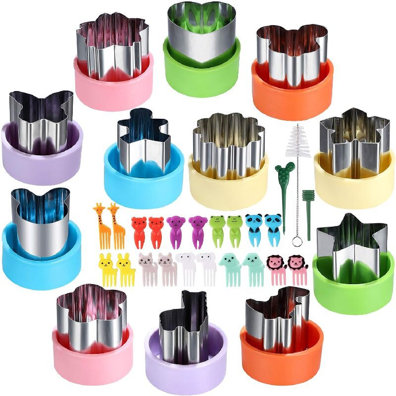 ステンレス鋼野菜カッター形状セット子供のための子供 DIY  - Kids Outdoor Kitchen Accessories のレビューと価格