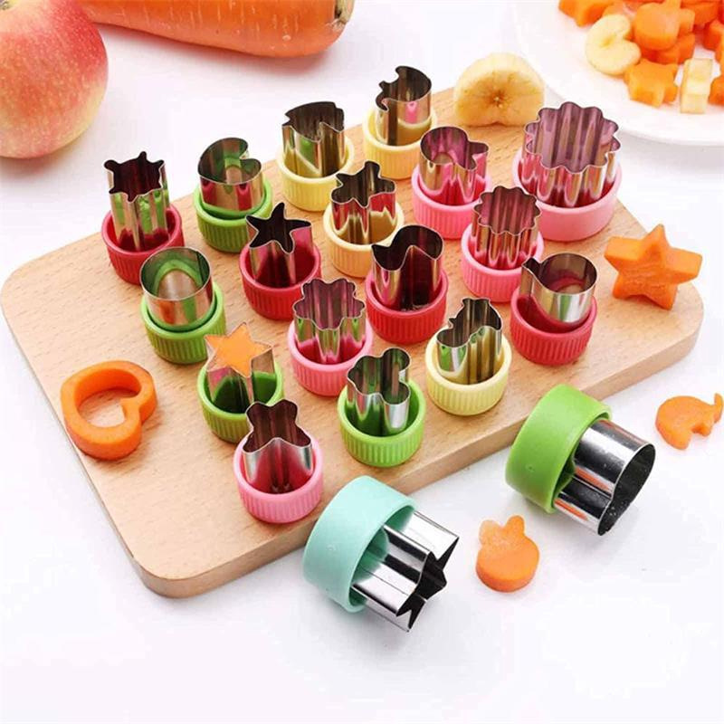 ステンレス鋼野菜カッター形状セット子供のための子供 DIY  - Kids Outdoor Kitchen Accessories のレビューと価格