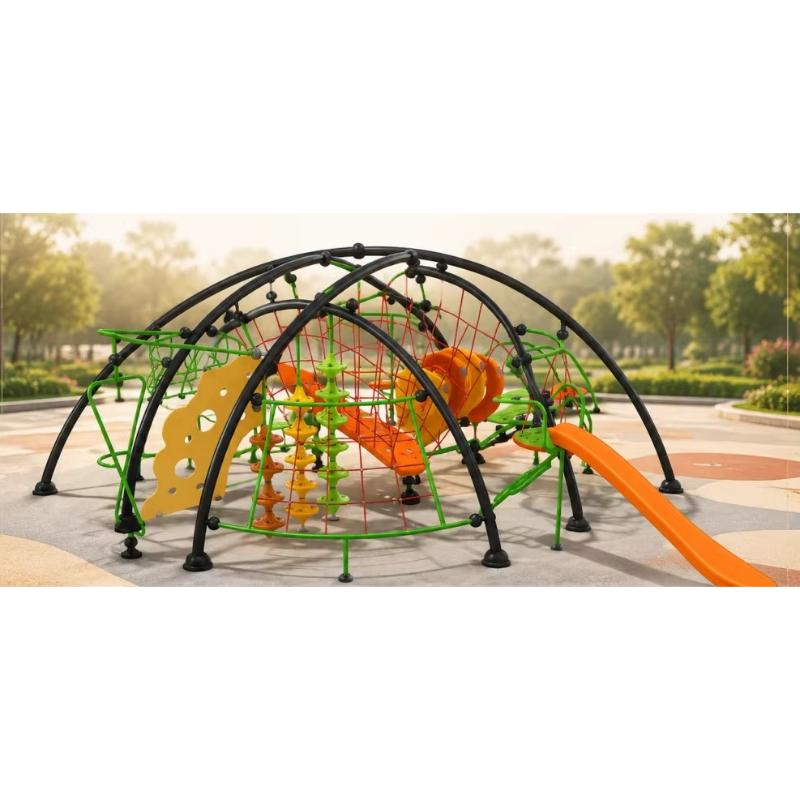 クライミングフレーム、屋外ロープドーム、プレイ構造物、ネット - Kids Outdoor Climbing Frame のレビューと価格
