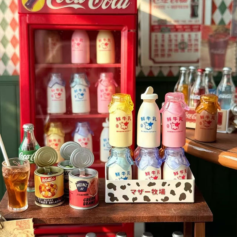 ミニコーラミルクボトルセット 6色ソーダ缶 ドールハウス ミ - Kids Outdoor Kitchen Accessories のレビューと価格